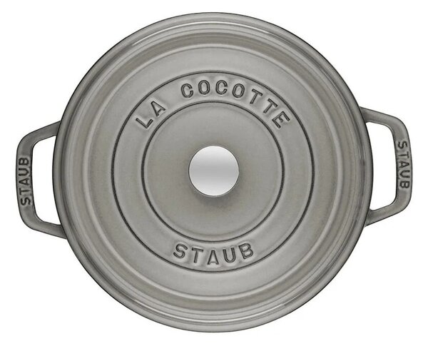 Liatinový hrniec Staub 20 cm, šedý