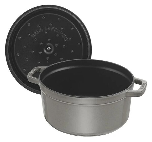 Liatinový hrniec Staub 20 cm, šedý