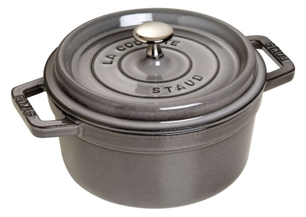 Liatinový hrniec Staub 20 cm, šedý