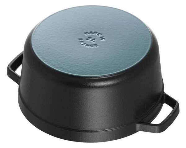 Liatinový hrniec Staub 24 cm, čierny