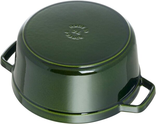 Liatinový hrniec Staub 22 cm, bazalka