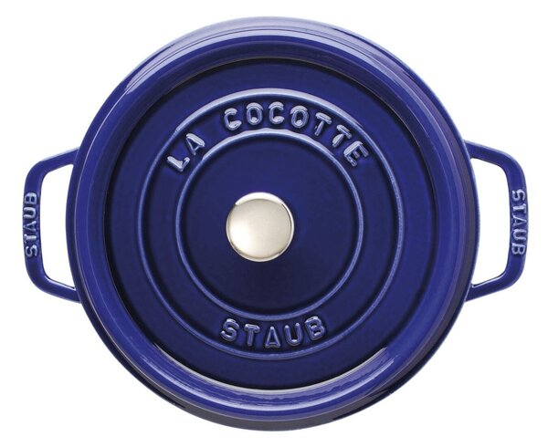 Liatinový hrniec Staub 28 cm, tmavomodrý