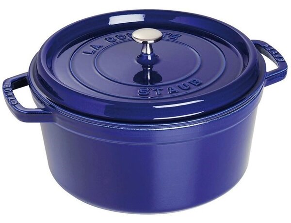 Liatinový hrniec Staub 28 cm, tmavomodrý