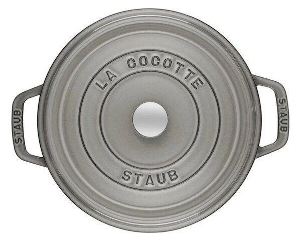 Liatinový hrniec Staub 28 cm, šedý