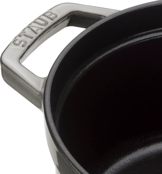 Liatinový hrniec Staub 24 cm, šedý