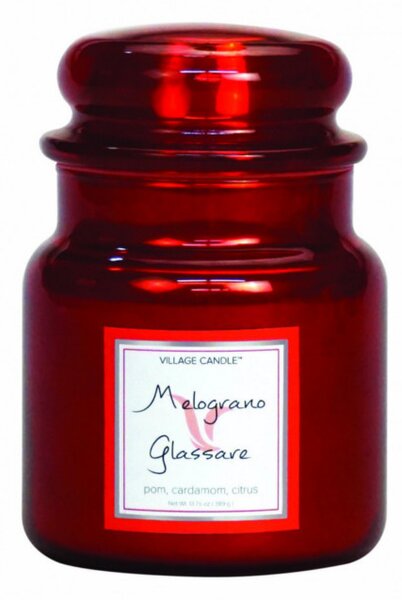 VILLAGE CANDLE - Osviežujúce granátové jablko- Melograno Glassare- 85-105