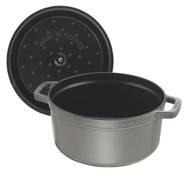 Liatinový hrniec Staub 28 cm, šedý