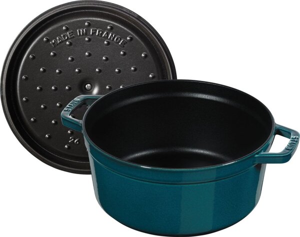 Liatinový hrniec Staub 26 cm, morská modrá
