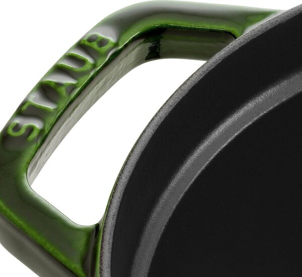 Oválny liatinový hrniec Staub 31 cm, bazalka