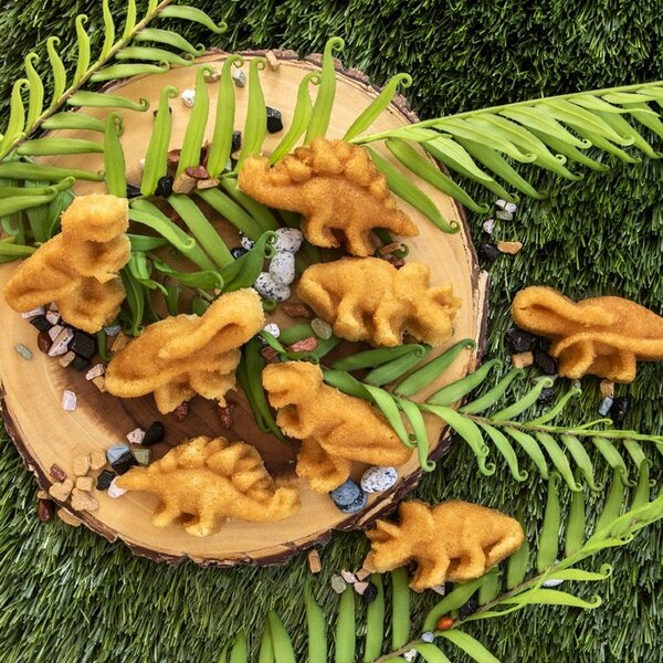 Nordic Ware forma na pečenie - 8 dinosaurov, 3 cup, modrá