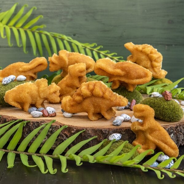 Nordic Ware forma na pečenie - 8 dinosaurov, 3 cup, modrá