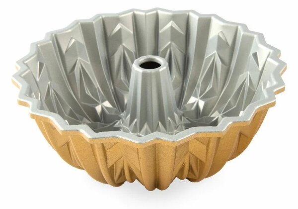 Nordic Ware forma na bábovku Crystal, 10 cup, zlatá