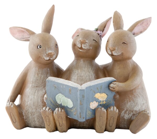 Zajačiky s knižkou polyživica