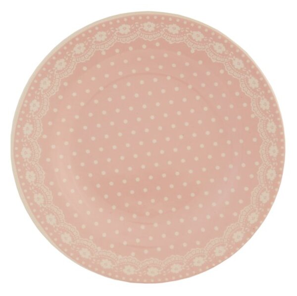 BODKY tanier 26 P keramika ružová