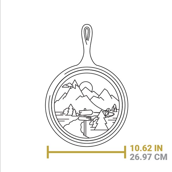 Liatinová panvica na palacinky Lodge 26 cm - Wanderlust
