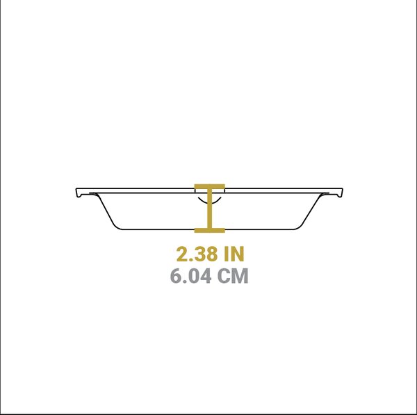 Liatinová panvica Lodge 34 cm s dvoma madlami