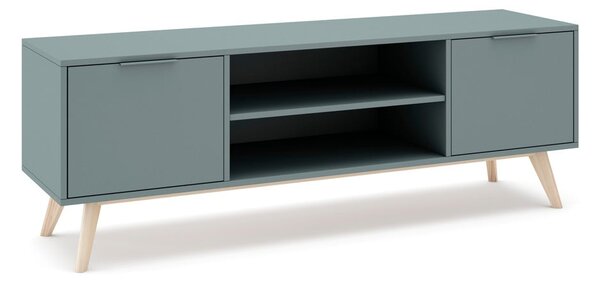 TV stolík sivozelený 140x53x40 cm Pisco – Marckeric