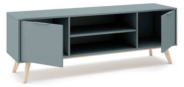 TV stolík sivozelený 140x53x40 cm Pisco – Marckeric