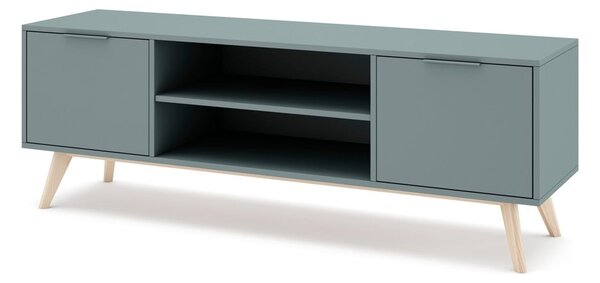 TV stolík sivozelený 140x53x40 cm Pisco – Marckeric