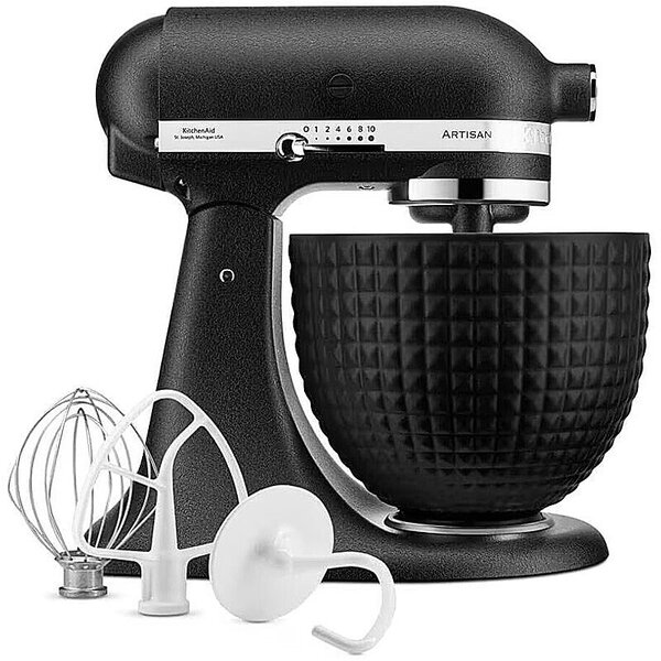 Kuchynský robot KitchenAid Artisan 5KSM156 - čierna liatina s keramickou misou