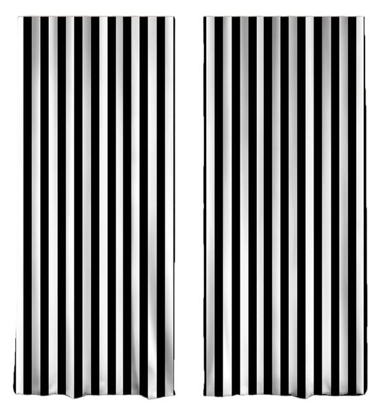 Čierno-biele závesy v súprave 2 ks 140x260 cm - Mila Home