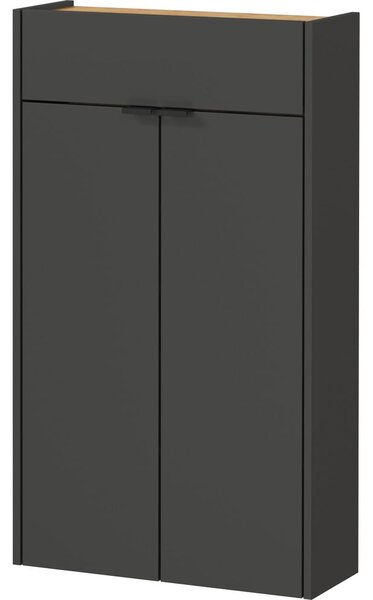 Antracitová skrinka 56x97x22 cm Ameca – Germania