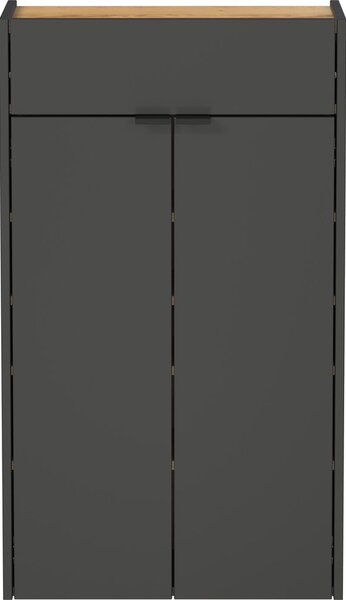 Antracitová skrinka 56x97x22 cm Ameca – Germania