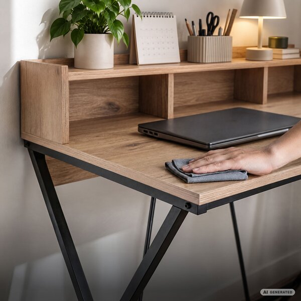 Ak furniture Písací stôl Flexo 100 cm dub Artisan/čierny