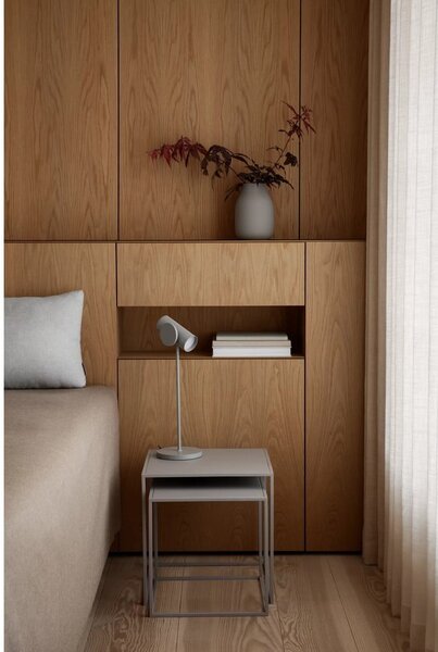 Svetlosivé kovové konferenčné stolíky v súprave 2 ks 40x40 cm Fera – Blomus
