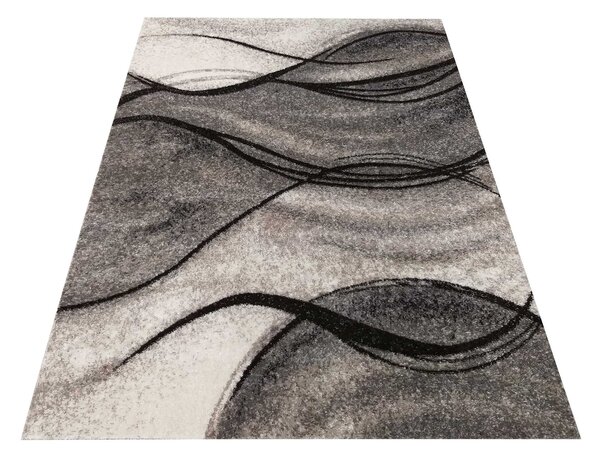 DY Sivý moderný koberec s abstraktným vzorom Panamero 07 Rozmer: 60x100 cm