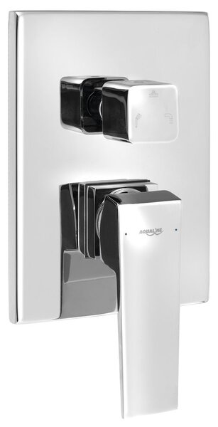 Aqualine Aqualine, RITMO podomietková sprchová batéria, box, 3 výstupy, chróm, RT043