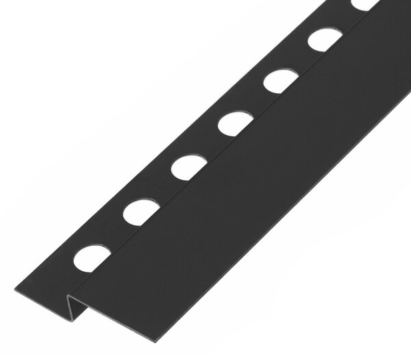 Rea Rea, dekoračná soklová predná lišta 120cm, čierna matná, REA-K4308