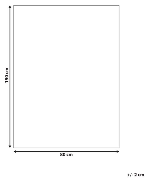 Kúpeľňová predložka béžová a hnedá bavlnená obdĺžnikový tvar vlnitý okraj 80 x 150 cm koberec do kúpeľne moderný dizajn