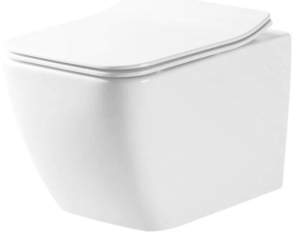 Závesná WC misa REA MARTIN SLIM RIMLESS DUROPLAST