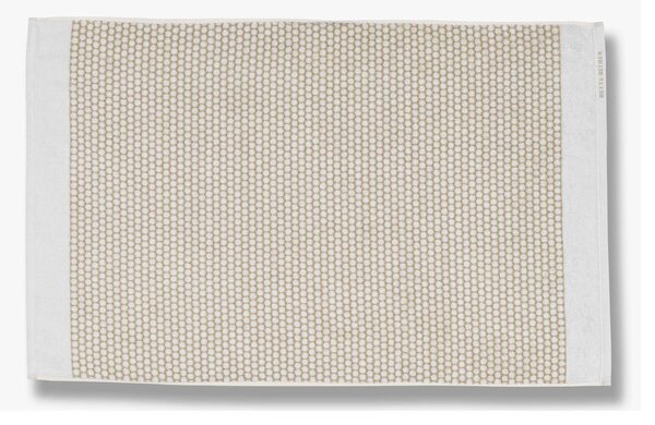 Bielo-béžová textilná kúpeľňová predložka 50x80 cm Grid – Mette Ditmer Denmark