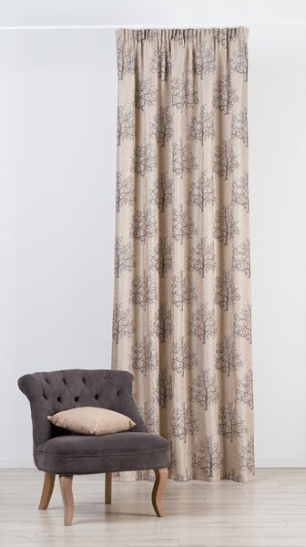 Hnedo-béžový záves 140x260 cm Erinn – Mendola Fabrics