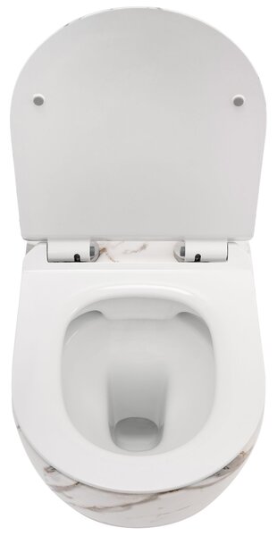 Závesná WC misa Carlos Slim Rimless - matná láva