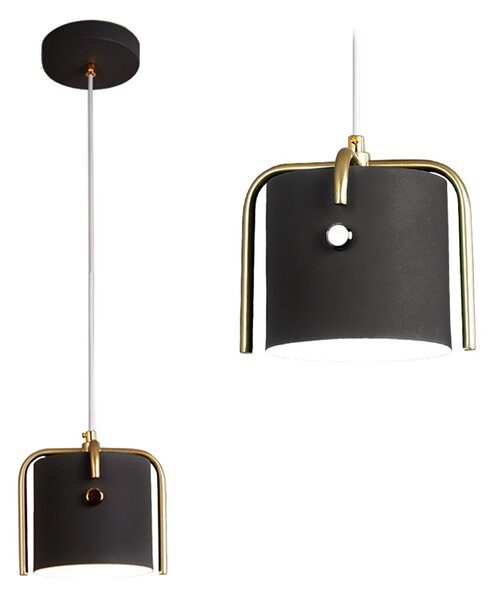 Toolight Toolight, Stropné svietidlo APP934-1CP Elegent Black, čierna-zlatá, OSW-03233