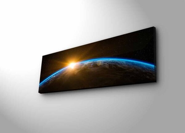 (3725) PLANET nástenná maľba na plátne LED