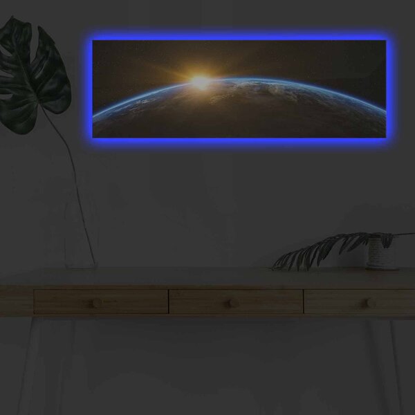 (3725) PLANET nástenná maľba na plátne LED
