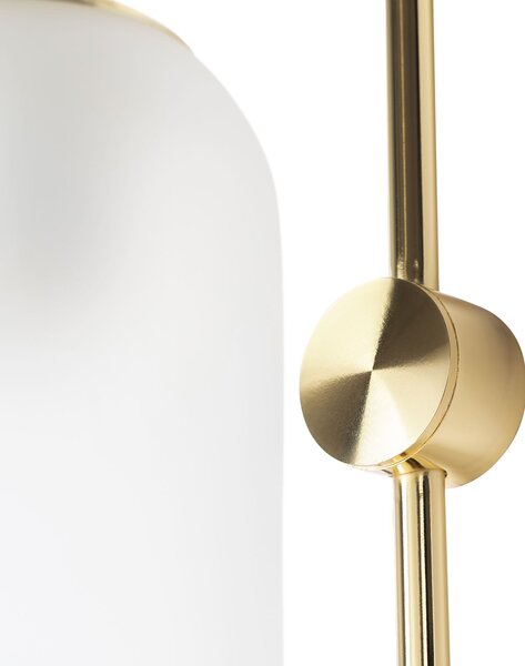Toolight - Sklenená nástenná lampa APP664-1W, zlatá, OSW-04660