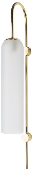 Toolight - Sklenená nástenná lampa APP664-1W, zlatá, OSW-04660