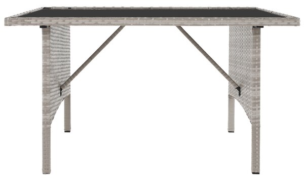 KONDELA Záhradný ratanový set, svetlosivá, LALEN