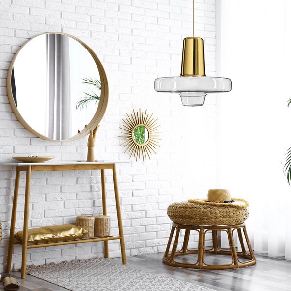 Toolight - LED závesné stropné svietidlo APP553-1CP, zlatá, OSW-08633