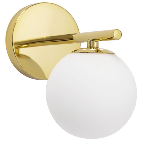 Toolight - nástenné sklenené svietidlo Classic APP684-1W, zlatá, OSW-05639