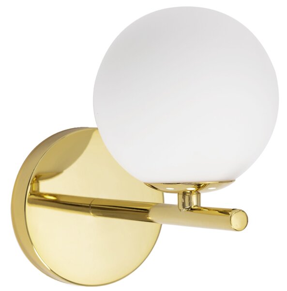 Toolight - nástenné sklenené svietidlo Classic APP684-1W, zlatá, OSW-05639