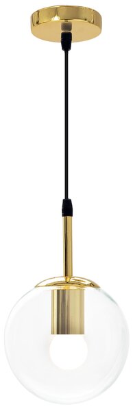 Toolight - sklenené stropné svietidlo E27 60W APP686-1CP, zlatá, OSW-00097