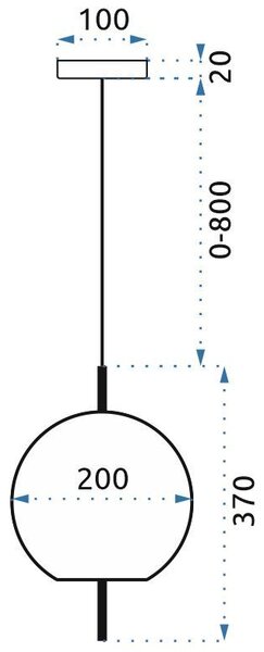 Toolight - sklenená závesná stropná lampa APP669-1CP, zlatá, OSW-00094