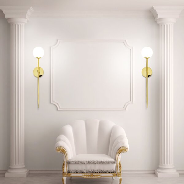 Toolight - nástenná lampa KINKIET 90cm G9 25W APP582-1W, zlatá, OSW-00076