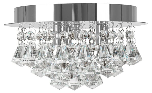 Toolight - Krištáľové závesné svietidlo G9 3x40W APP1039-C, chrómová, OSW-06822